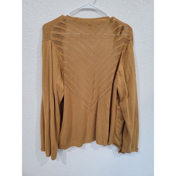 Maurices Brown Cardigan Stretch Long Sleeve size XXL Plus #5‎ - Picture 2 of 4